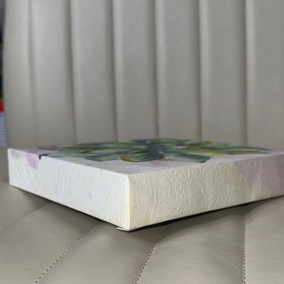 Tre Sorelle Studios "Succulent Watercolor" Painting Print 8" Stretched Canvas GU - Picture 7 of 14